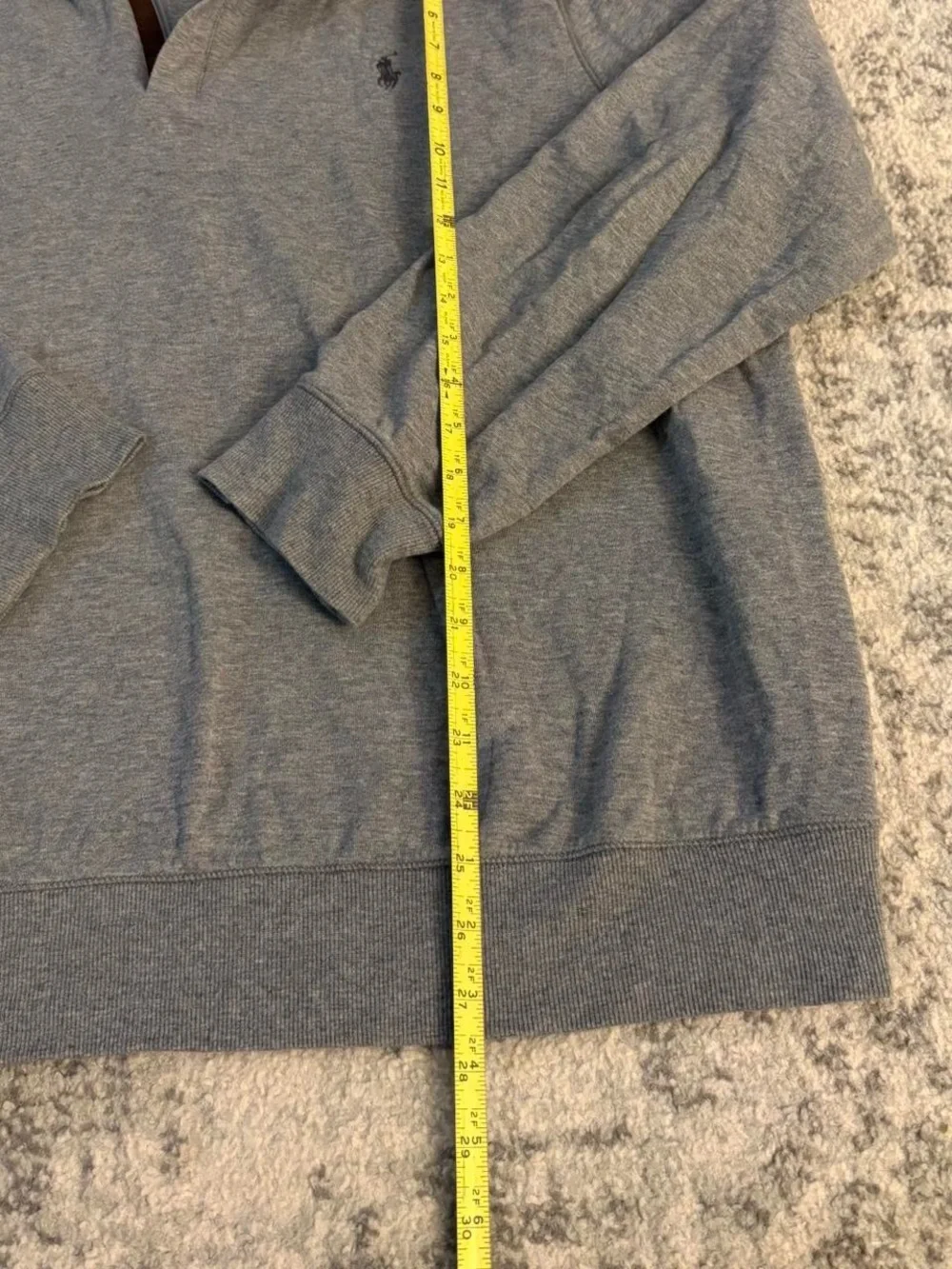 Men’s XL Polo Ralph Lauren Grey Quarter Zip Sweater